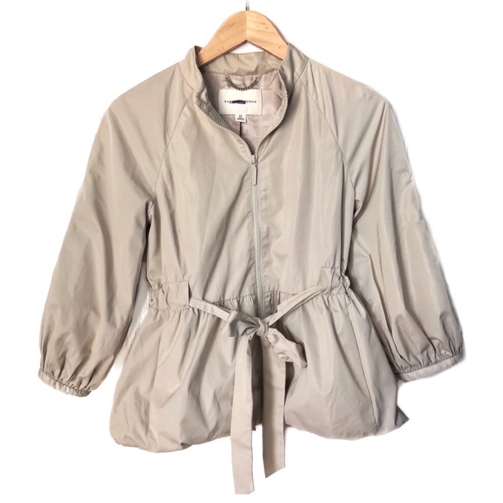 Banana Republic Bubble Hem Cinch Waist Jacket